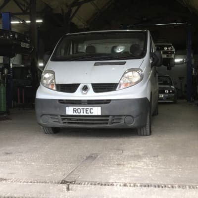 Renault van prepared for fleet service
